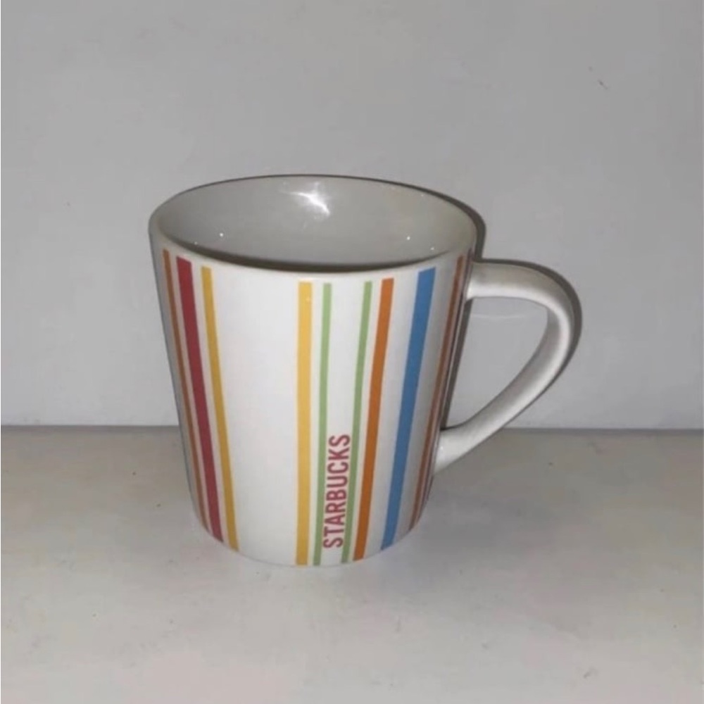 Starbucks coffee striped mug 14 fl oz